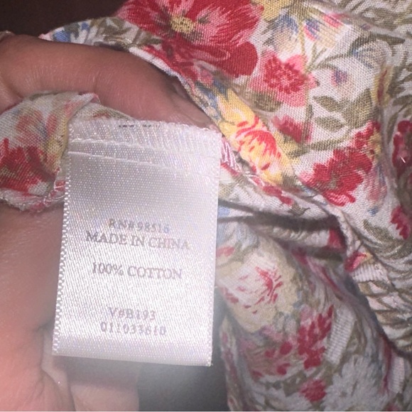 (Coldwater Creek) PM Floral Button-Down - Picture 7 of 7